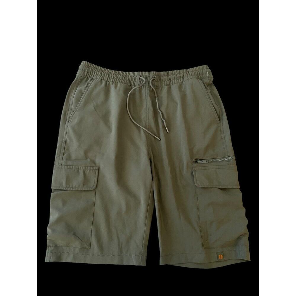 Sun River Shorts Size Large Mens Cargo Green Performance Lightweight Hiking NEW
